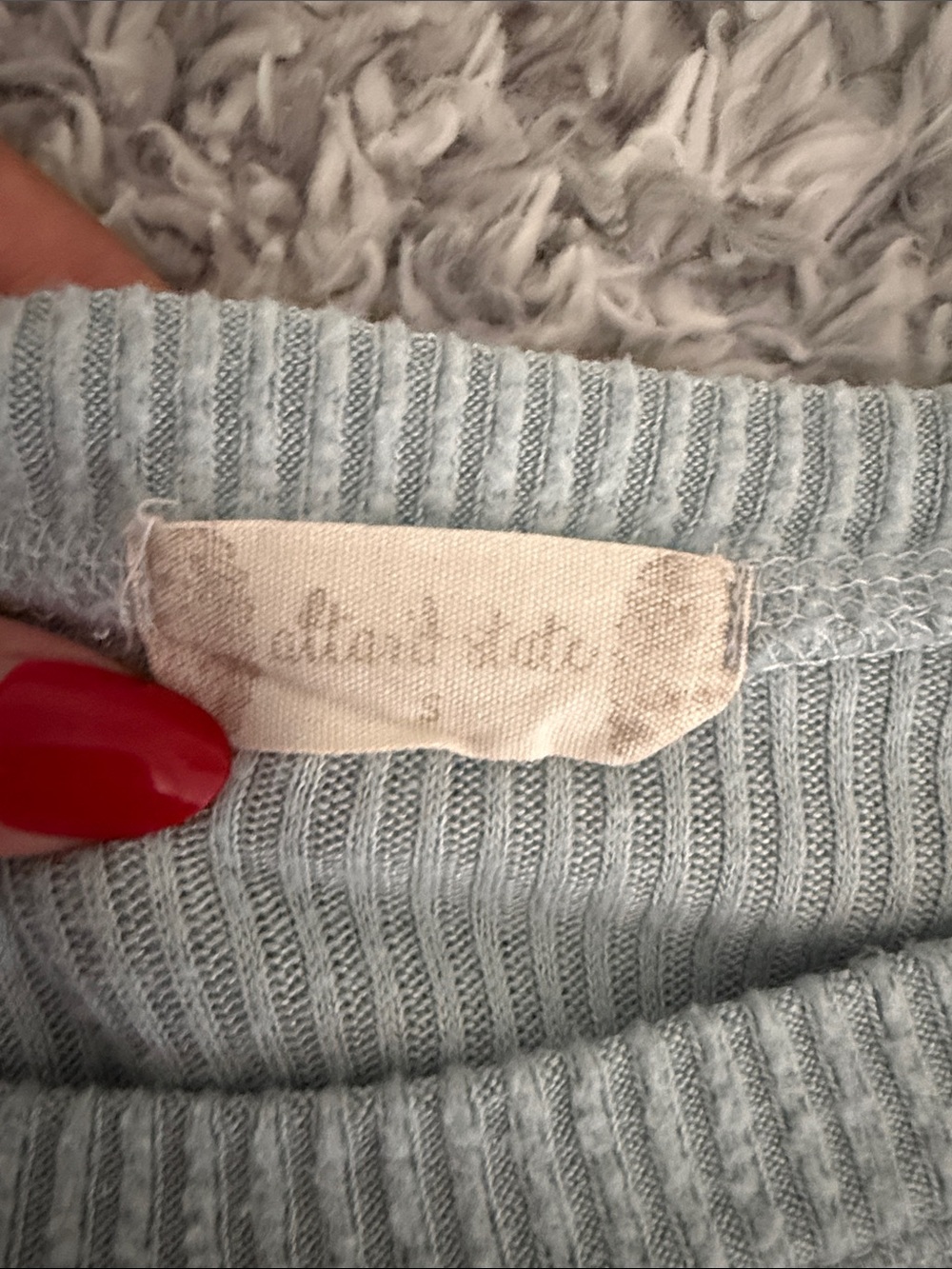 Altar'd State Pale Sage Crewneck Ribbed Pullover - Picture 4 of 6